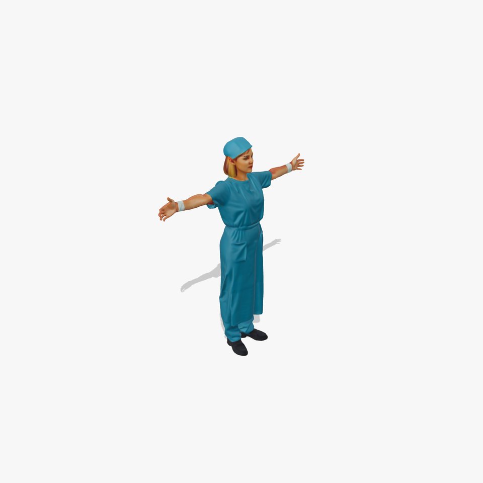 Surgical Nurse Uniform model pack